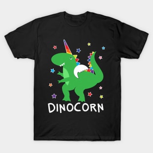 Dinocorn T Shirt Funny Unisaur Rainbow Cute Dino T-Shirt